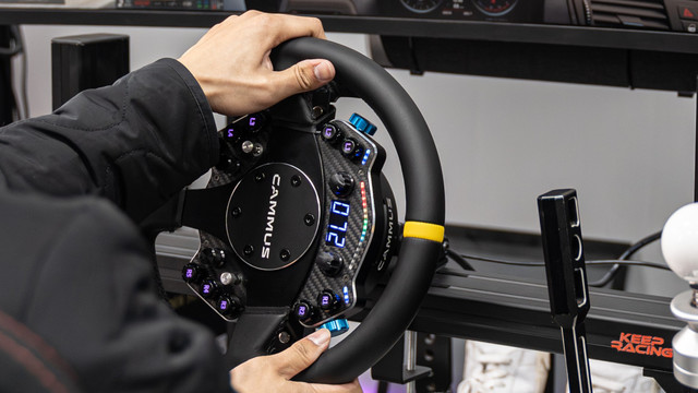 A 12Nm sim racing wheel for less than £400?
The new Cammus C12 Direct Drive Wheel shares the integrated design of the C5 but adds more force feedback, a multifunction display, more buttons and encoders, and an interchangeable wheel rim.
