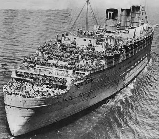 RMS Queen Mary, one British boat that Elizebeth Friedman succeeded to save.