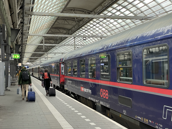Nightjet arrived in Amsterdam 