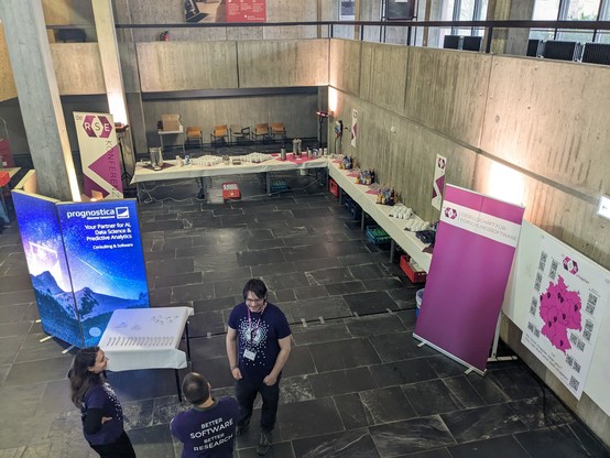 An aerial view if the coffee area.