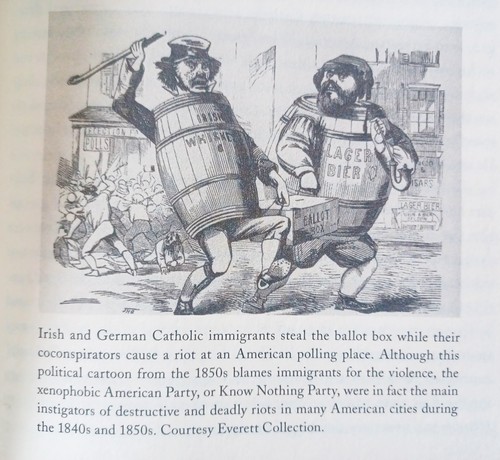 #Xenophobia #Racism from the #German and #Irish #Immigration hate. Seen in the book, #America for #Americans. 

#UnitedStates #VoterFraud #StolenElection lies are not new in #USHISTORY 