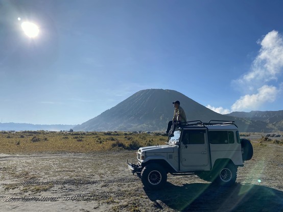 Jeep ride on Mount Bromo area 