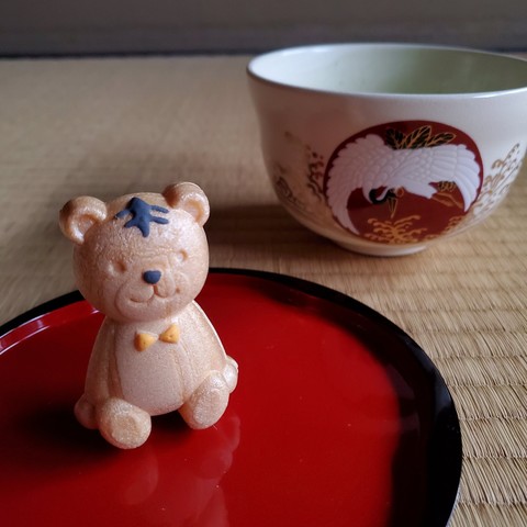 This bear monaka celebrated the Year of the Tiger.