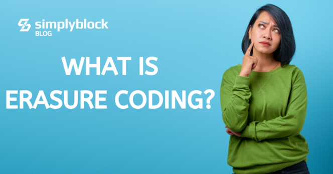 "What is Erasure Coding?" hero image of a person thinking about the question