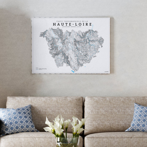 carte topographique de la haute loire