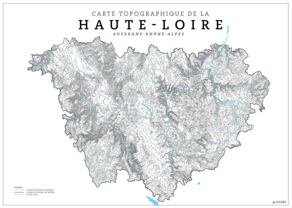 carte topographique de la haute loire