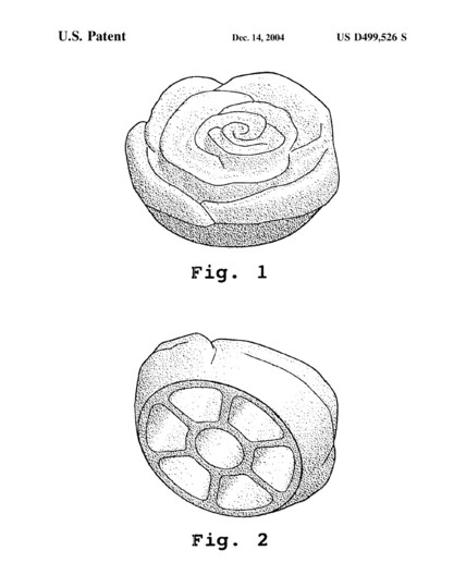 waffle shaped like a rose