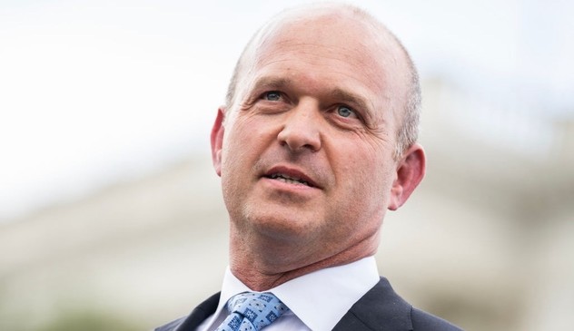 Kevin Roberts, president of The Heritage Foundation, during a news conference on government funding with the House Freedom Caucus outside the U.S. Capitol on Tuesday, Sept. 12, 2023. (Tom Williams / CQ-Roll Call, Inc via Getty Images)