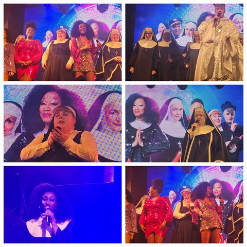 Composite images from Sister Act musical launch