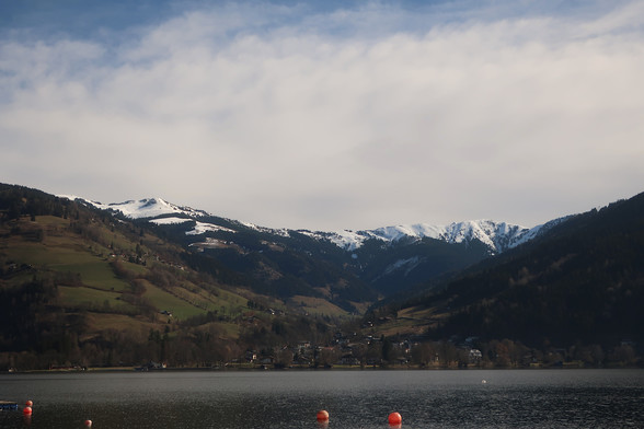 See, Berge und Schnee und Wolken