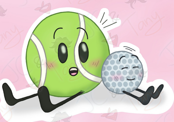 Tennis Ball and Golf Ball