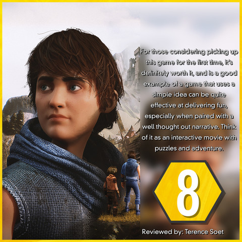 The Brothers A Tale of Two Sons Remake review score by Maxi-Geek, it got an 8 out of 10