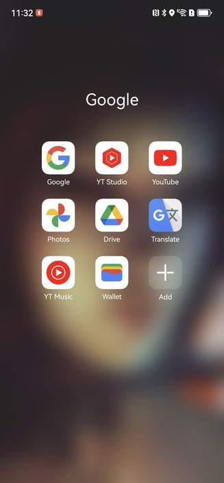 Google app folder on Mate 60 Pro