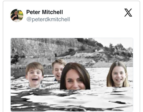 Kate and kids in the water.