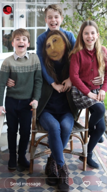 Photoshop with the badly restored Spanish Jesus as Kate's head.

Ecce Homo in Borja, Spain