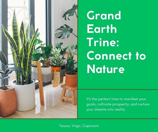 🌿✨ Embrace the grounding energy of the Grand Earth Trine! 🌿✨

Tap into the power of this harmonious alignment and let your ambitions take root. 🌱💫 #GrandEarthTrine #ManifestingDreams #StabilityAndAbundance #astrology #zodiac #horoscope #taurus #virgo #capricorn #essentialesoteric