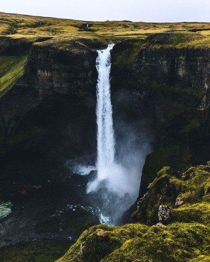 Haifoss Waterfall in Iceland