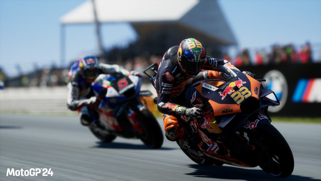 MotoGP 24 has been announced for release on May 2nd, across PC, Xbox One, Xbox Series X|S, PS4, PS5 and Switch.
New features include a Riders Market, MotoGP Stewards to penalise you and AI riders alike, and LiveGP online multiplayer championships.