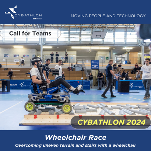 People who use a powered wheelchair for personal mobility are often confronted with various challenges in their daily lives. CYBATHLON is presenting an opportunity for you to show how your wheelchairs improve daily routines, ability to engage in mobility-related activities, social participation and increasing independence for people with disabilities.