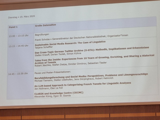 Programm der Tagung