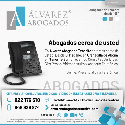 Abogados cerca de usted. Alvarez Abogados Tenerife 