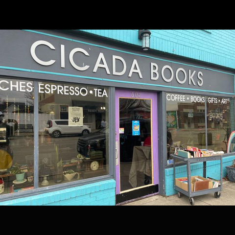 a image of the front of the bookshop Cicada Books