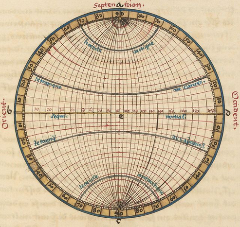 Le sphere de monde by Oronce Fine, 1549 f | Celestial mechanics, Celestial map