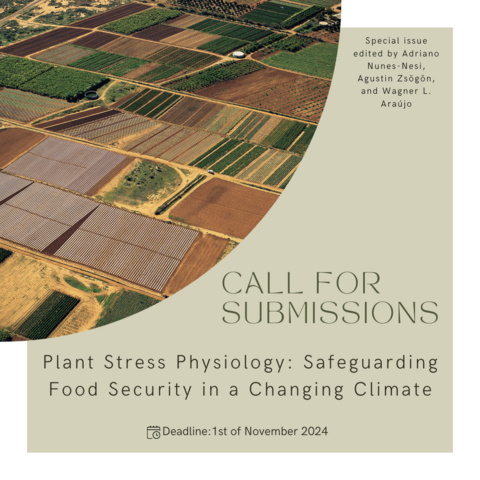Special issue. Call for submissions. Plant Stress Physiology. Deadline 1st November 2024.