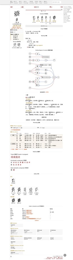 Zi Tools: information about U+22A0B 𢨋