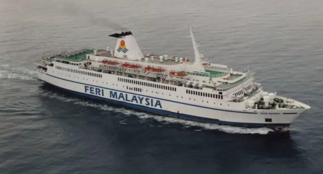 Feri Malaysia ferry service on the sea. / Photo from linked article.
