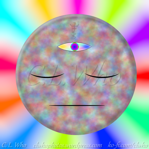 Smiley reaches enlightenment, or they ate too many shrooms.