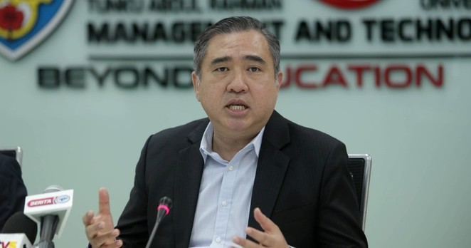 Minister of Transport, Anthony Loke. / Photo from linked article.