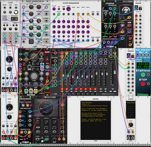 "House Destroyer V1.0" VCV Rack patch.