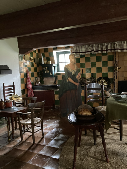 Schilderij van ( net echte, maar helaas) bediende, ik meen door Otto Erelman in de keuken komt 