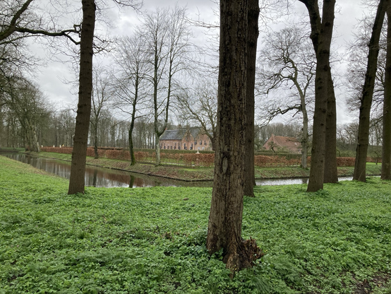 Stukje singel om de Menkemaborg in het noordwesten 