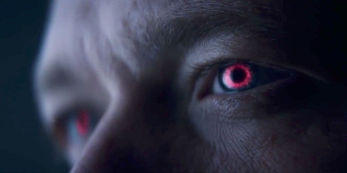 Jack Crusher's eyes glowing red