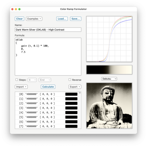 Color Ramp Formulator screenshot