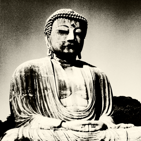 Daibutsu | Dark Warm Silver (OKLAB) - High Contrast