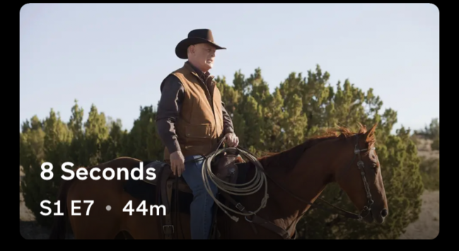 Longmire S1 E7 (44min): 8 SECONDS

Stout middle aged man astride a horse, wearing contemporary Western/cowboy clothing