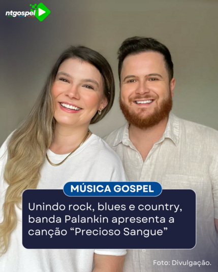 Formada pelo casal Ana Rock e Tiago Andrade, a banda Palankin apresenta a terceira faixa do projeto “Adorando com Palankin”. Foto: Divulgação.
