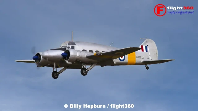 Avro 652A Anson WD413 G-VROE at East Fortune airshow, Scotland.