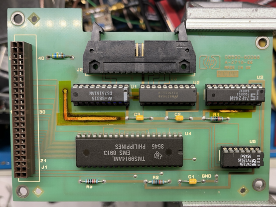 Photo of repaired HP-IB interface card