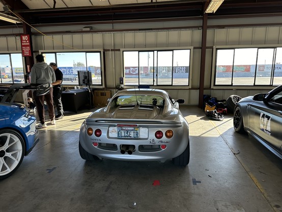 Elise in the garage at Sonoma