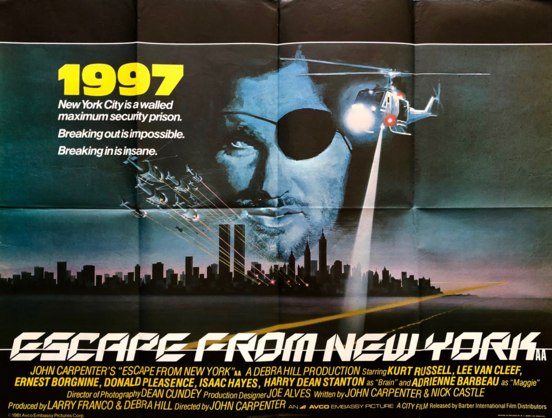 Filmposter Escape from New York