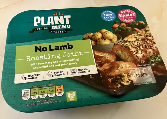 Aldi plant menu vegan no lamb roasting joint box
