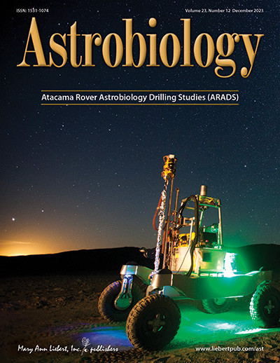 In the clean air of Chile's Atacama Desert, the Milky Way frames the NASA KREX-2 rover following a day of automated navigation and drilling tests in February 2017. The Moon rises on the left as the rover's 1 m drill and sample transfer arm are faintly illuminated by onboard LEDs. This Special Collection of papers from the Atacama Rover Astrobiology Drilling Studies (ARADS) project describes scientific, technological, and operational issues associated with searching for and identifying biosignatures in a well-studied terrestrial Mars-analog environment. The ARADS team sought to conduct astrobiologically relevant investigations with candidate future flight instruments in the hyper-arid Atacama Desert. Image credit: NASA/CampoAlto/Victor Robles.