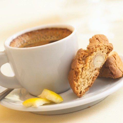 biscotti and coffee