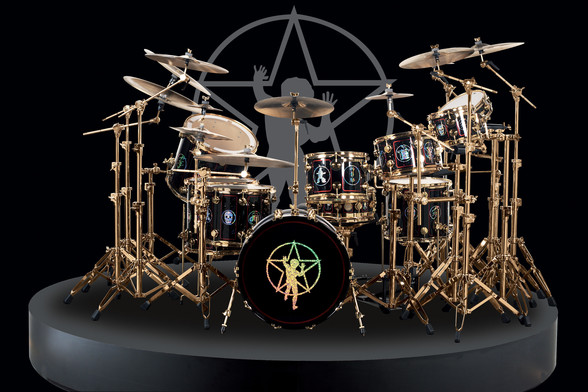 Neil Peart's 40th Anniversary Drum Kit