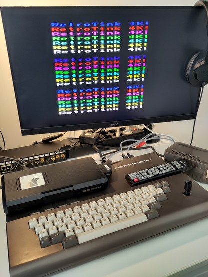Videoton TVC showing all its 16 colors via a RetroTink 4K.
