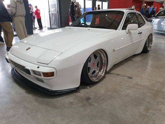 A Porsche 944 with messed-about with suspension 